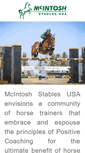 Mobile Screenshot of mcintosh-stables.com